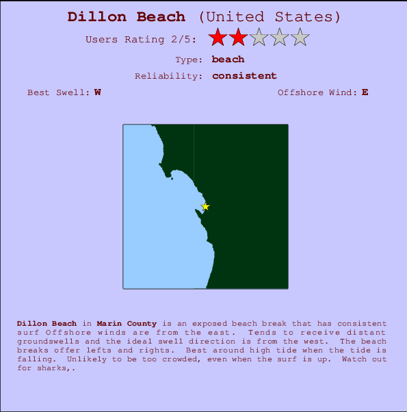 Dillon Beach Surf Forecast and Surf Reports (CAL Marin County, USA)