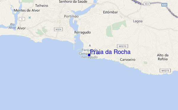 praia da rocha map Praia Da Rocha Surf Forecast And Surf Reports Algarve Portugal praia da rocha map
