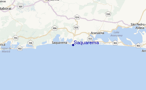 Bidirectional waves off the coast of Saquarema, State of Rio de