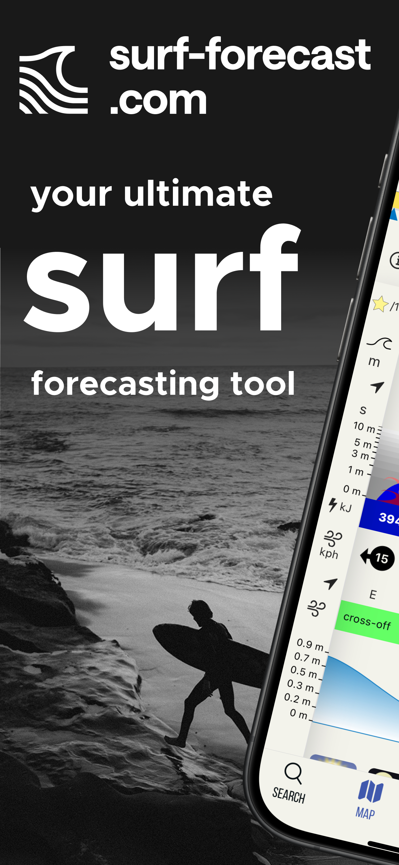 Surf forecast app screenshot 1