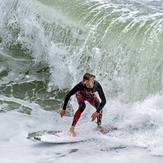 Travis at the Slot, Steamer Lane-The Slot