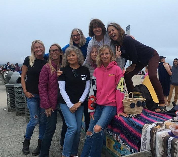 Santa Cruz surfing Mermaids, Capitola Jetty