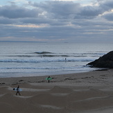 Surfing at Three Cliffs, Three Cliffs Bay