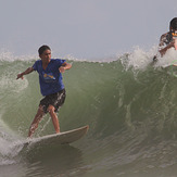 Young but experienced surfers., Bagasbas Beach