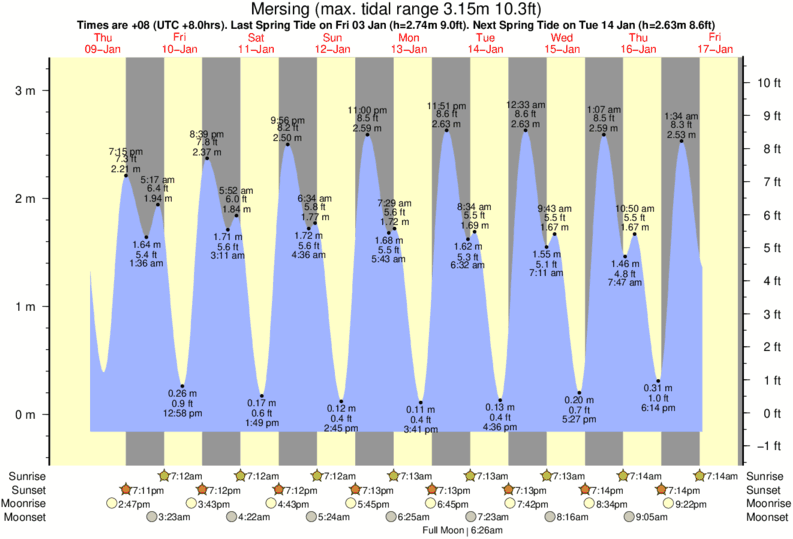 Tioman Island Tide Times & Tide Charts